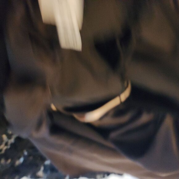 Fame Partners Black Lace Strap Midi Dress With Floral Overlay - Picture 9 of 12